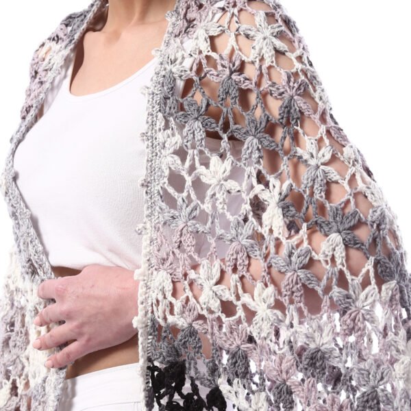 Trendy Rectangular Shwal Crochet Hand Made