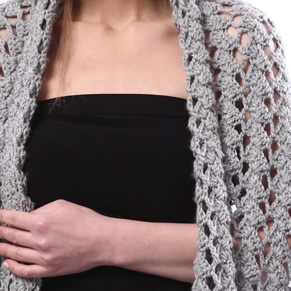 Trendy Rectangular Shwal Crochet Hand Made