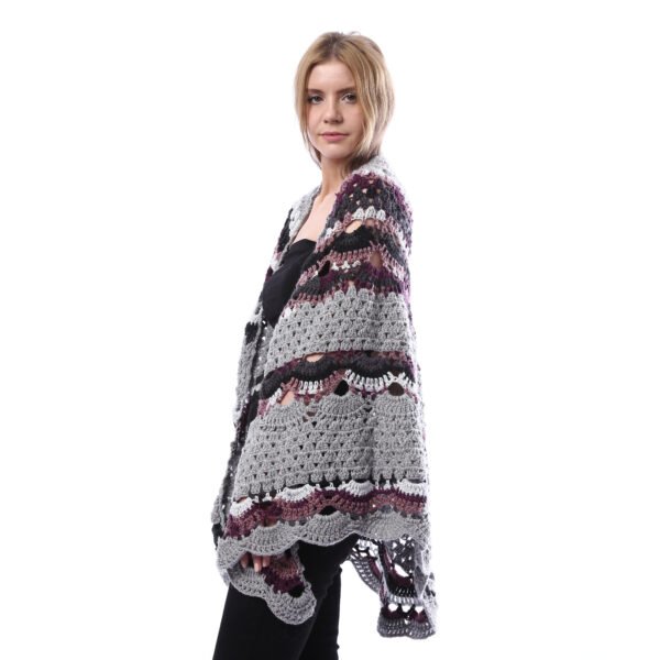 Trendy Back Triangle Shwal Crochet Hand Made