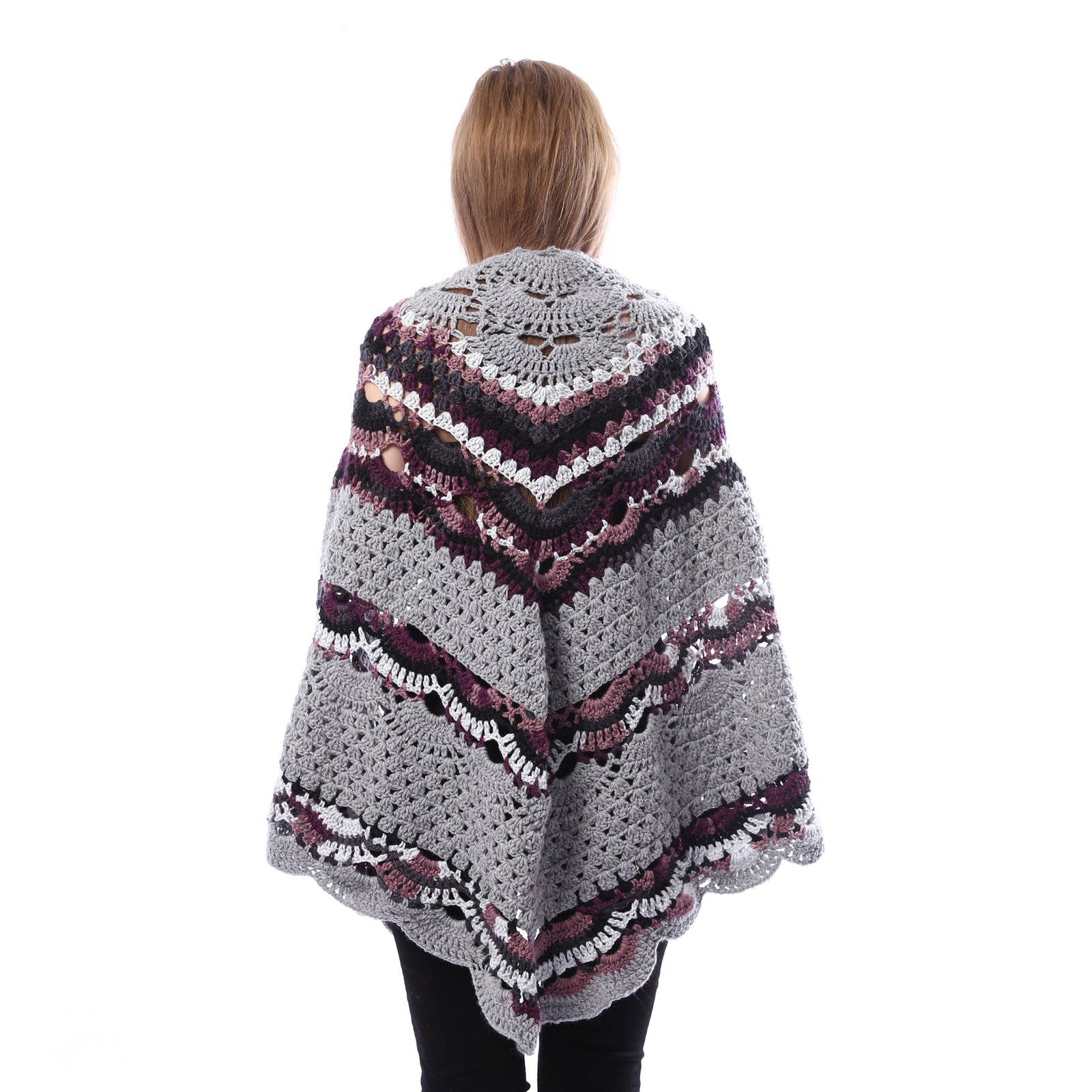 Trendy Back Triangle Shwal Crochet Hand Made - Image 3