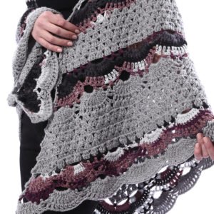 Trendy Back Triangle Shwal Crochet Hand Made - Image 4