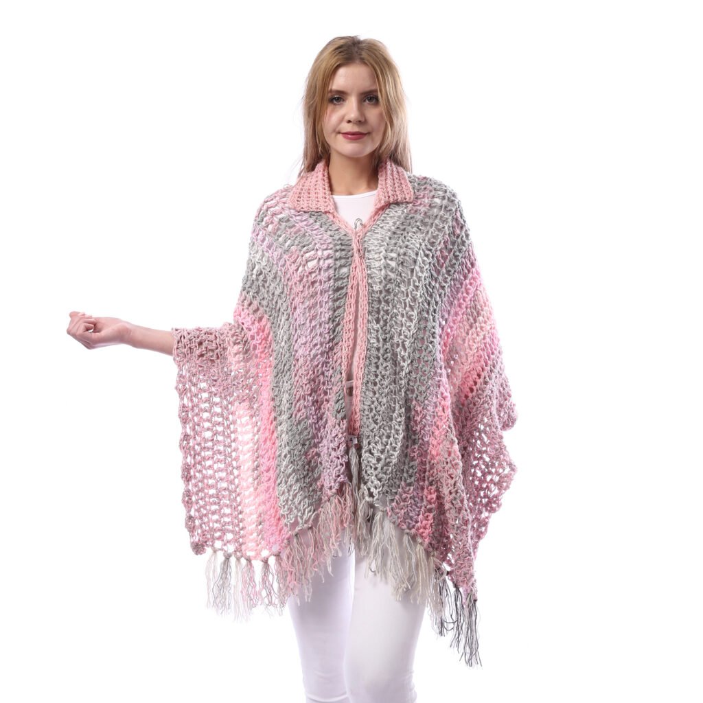 Trendy Back Triangle Shawl Crochet Handmade