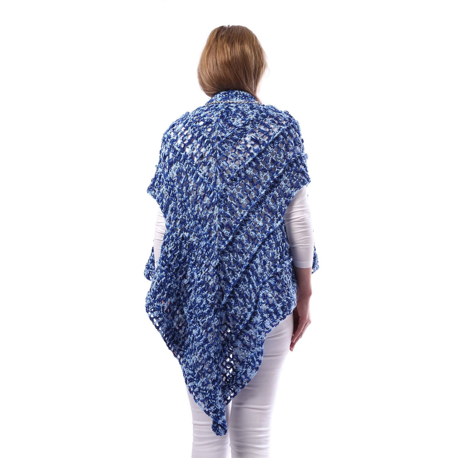 Trendy Back Triangle Vest Shwal Crochet Hand Made - Image 4