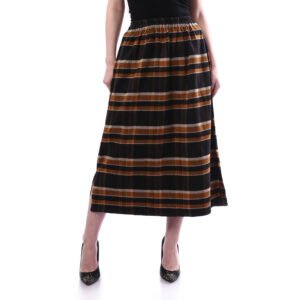 Comfy Checks Gogh Wool A Shape Skirt