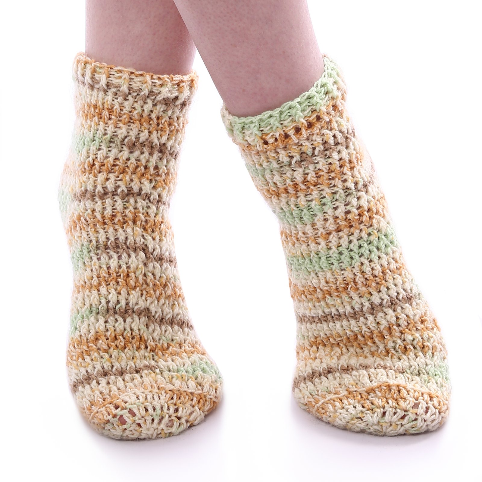 Wool Comfy Socks Crochet Hand Made - Image 1