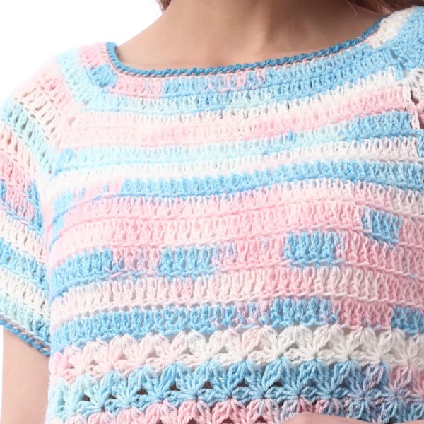 Fancy Wool Vest Crochet Hand Made