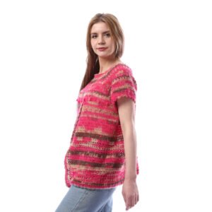 Overlaps Fancy Wool Vest Crochet Hand Made - Image 2