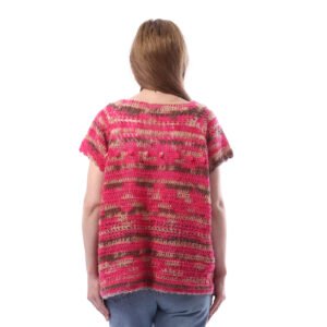 Overlaps Fancy Wool Vest Crochet Hand Made - Image 3