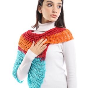 Wool  Asymmetric Capa Capelet  Poncho  Crochet Handmade - Image 2