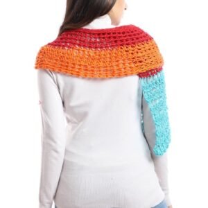Wool  Asymmetric Capa Capelet  Poncho  Crochet Handmade - Image 3