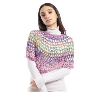 Wool  Capa Capelet  Poncho  Crochet Handmade