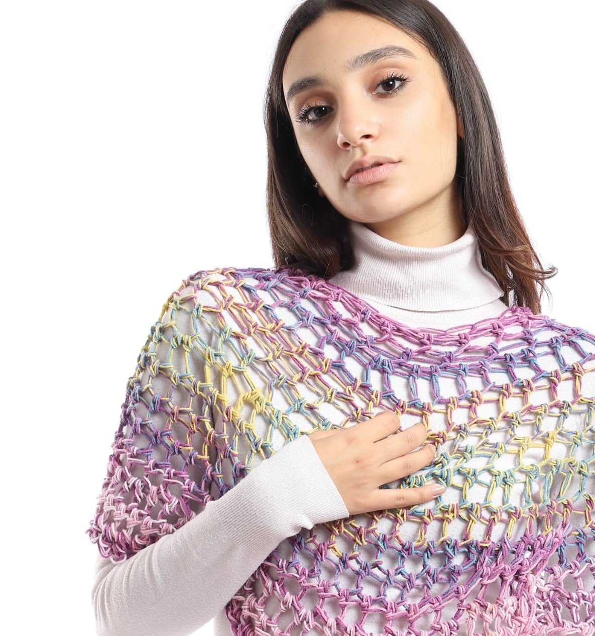 Wool  Capa Capelet  Poncho  Crochet Handmade - Image 2