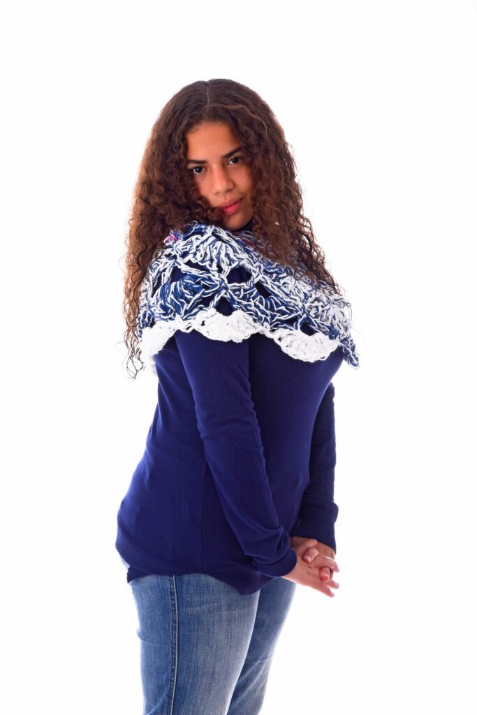 Wool Capa Capelet Poncho Crochet Handmade