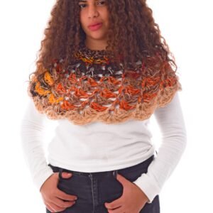 Wool  Capa Capelet  Poncho  Crochet Handmade - Image 1
