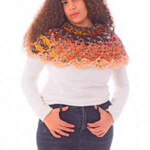 Wool  Capa Capelet  Poncho  Crochet Handmade - Image 3