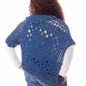 Luxury Wool  Collar Asymmetric Capa Capelet  Poncho  Crochet Handmade - Image 3