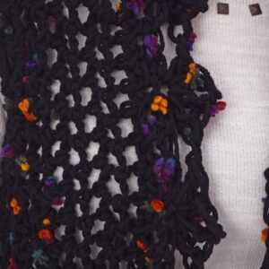 Wool Vest  Crochet Handmade MIX Flowers - Image 2
