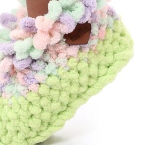 Comfy Fluffy Warm Puffy Home Booties Crochet Handmade