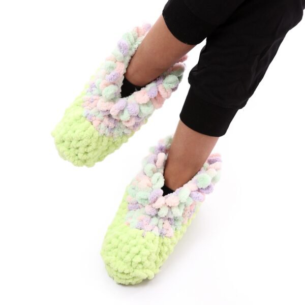 Comfy Fluffy Warm Puffy Home Booties Crochet Handmade