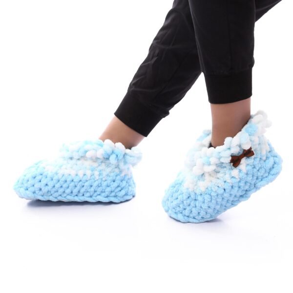 Comfy Fluffy Warm Puffy Home Booties Crochet Handmade
