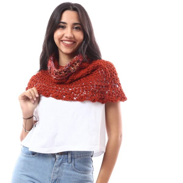 Luxurious Wool Tube  Collar Crochet Handmade