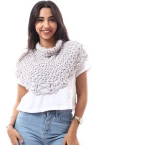 Cotton Tube  Collar Crochet Handmade