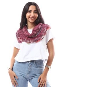 Luxurious Wool Wrapped Tube  Collar Crochet Handmade