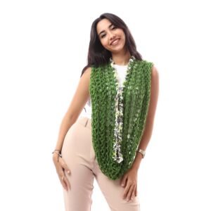 Wool Trendy Poncho Scarf Multi Outfits CrochetDecorated ColorfulVelvet Tap - Image 2