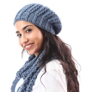 Wool Trendy Beanie Crochet Handmade