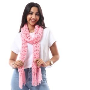 Wool Scarf Puff Crochet Handmade