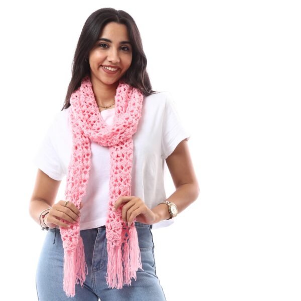 Wool Scarf Puff Crochet Handmade