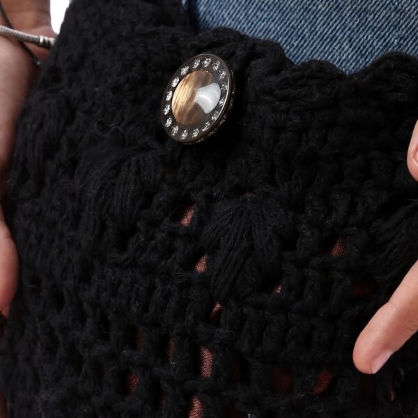 Fancy Cross Bag Cotton Washed Crochet Handmade