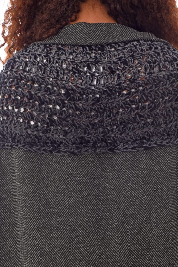 Wool Open Wool Cardigan Frontal  Crochet Handmade