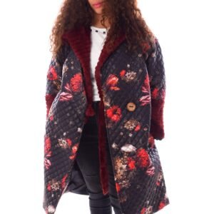Long Puffer Parka Velvet Fur Decoreted
