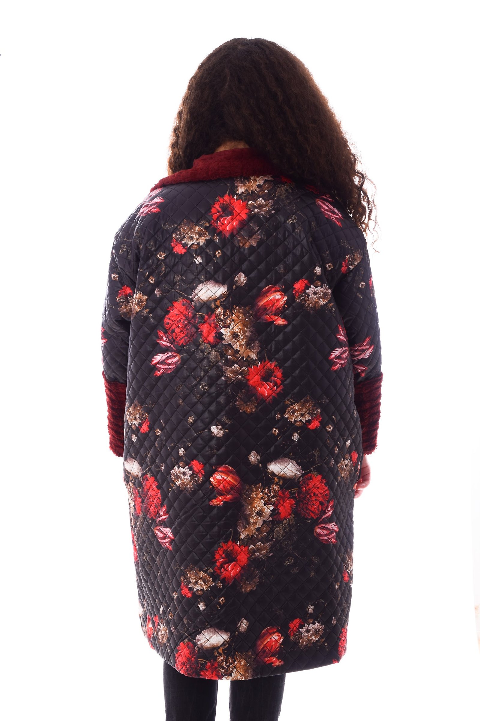 Long Puffer Parka Velvet Fur Decoreted - Image 4