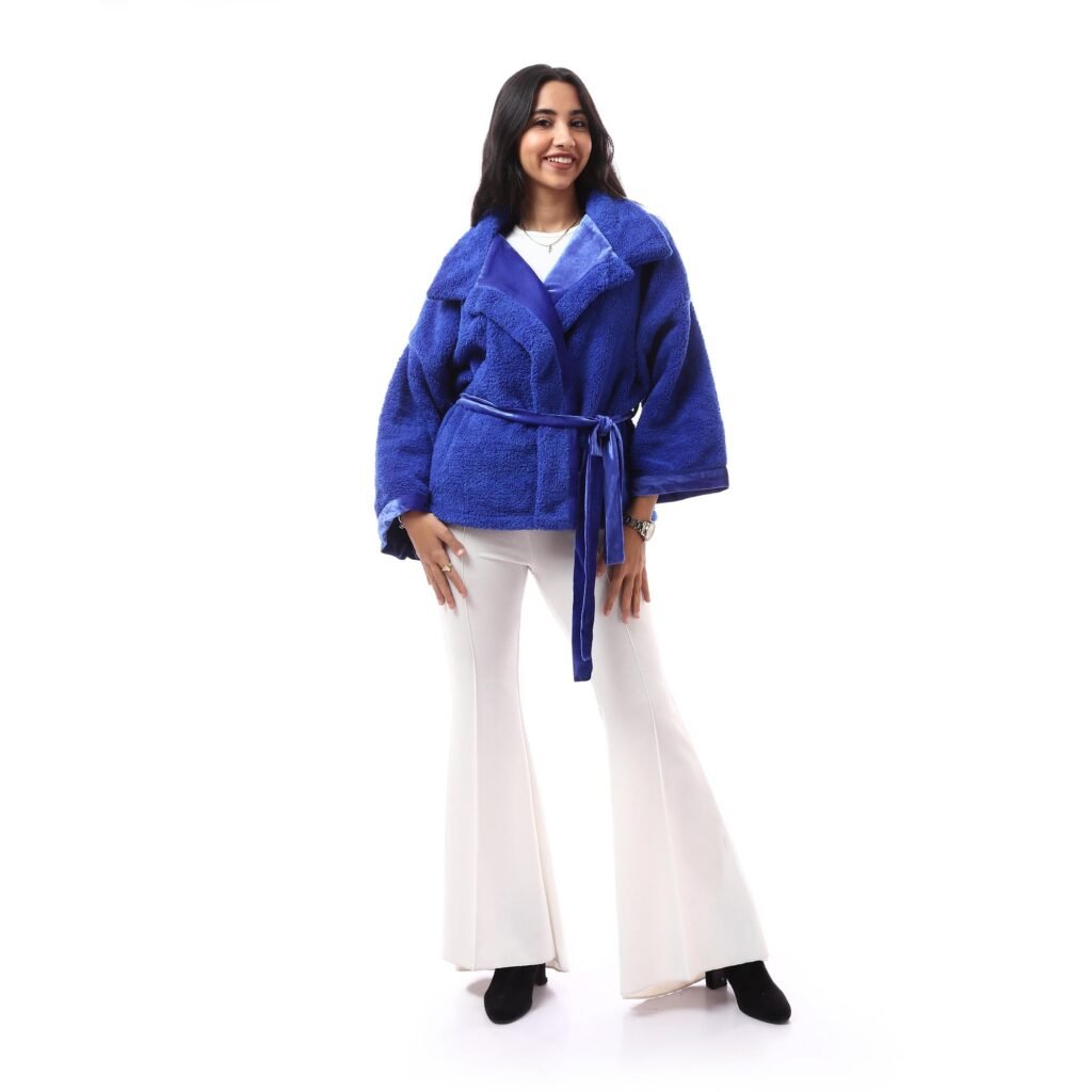 Comfy Fur Warm Overlap Jacket  Velvet Collar