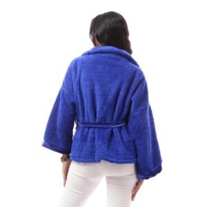 Comfy Fur  Warm Overlap Jacket  Velvet Collar - Image 2
