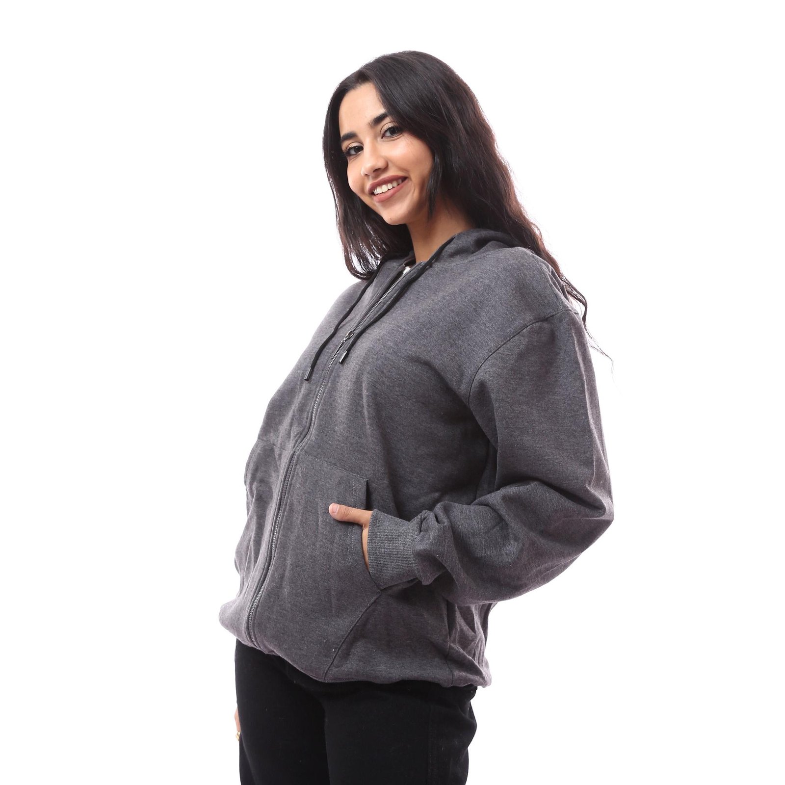 Comfy Unisex Zip Hoodie Jacket Cotton Melton Brushed - Image 4