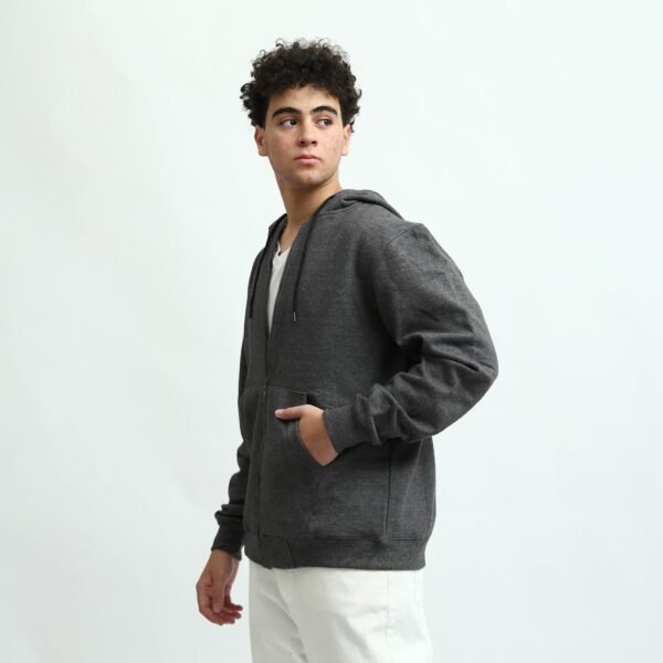 Comfy Unisex Zip Hoodie Jacket Cotton Melton Brushed