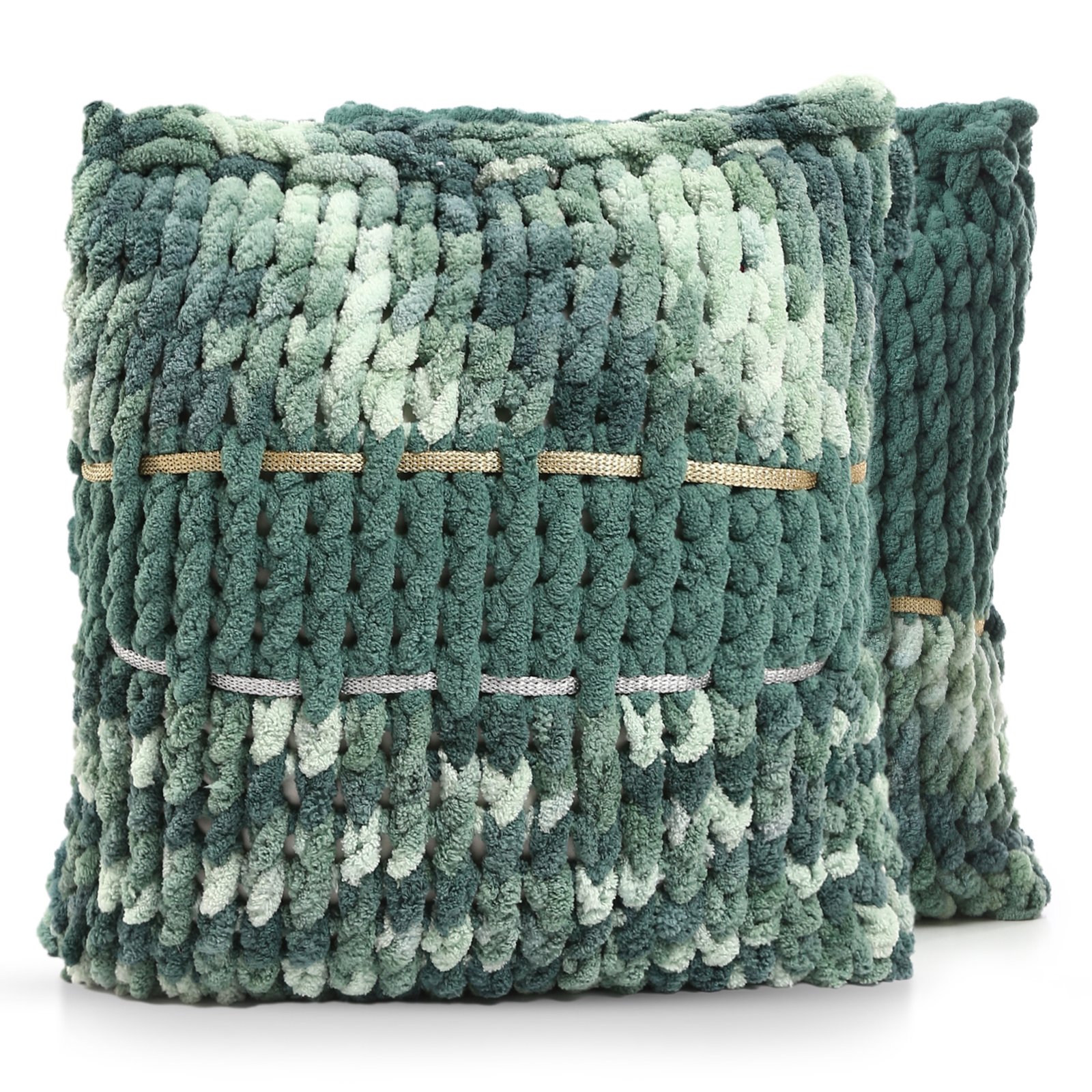 Home Buffy  Fluffy Cover Sets (2 Pieces ) Cushions Hand Made - Image 1