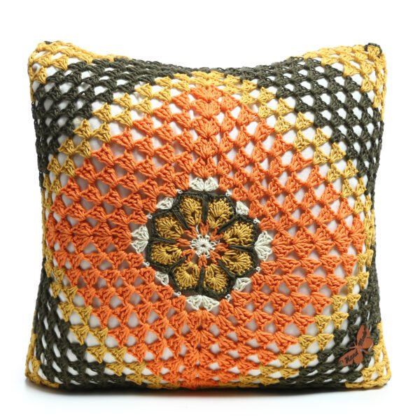 Home Cotton Granny Square Cover Sets (2 Pieces) Cushions Hand Made