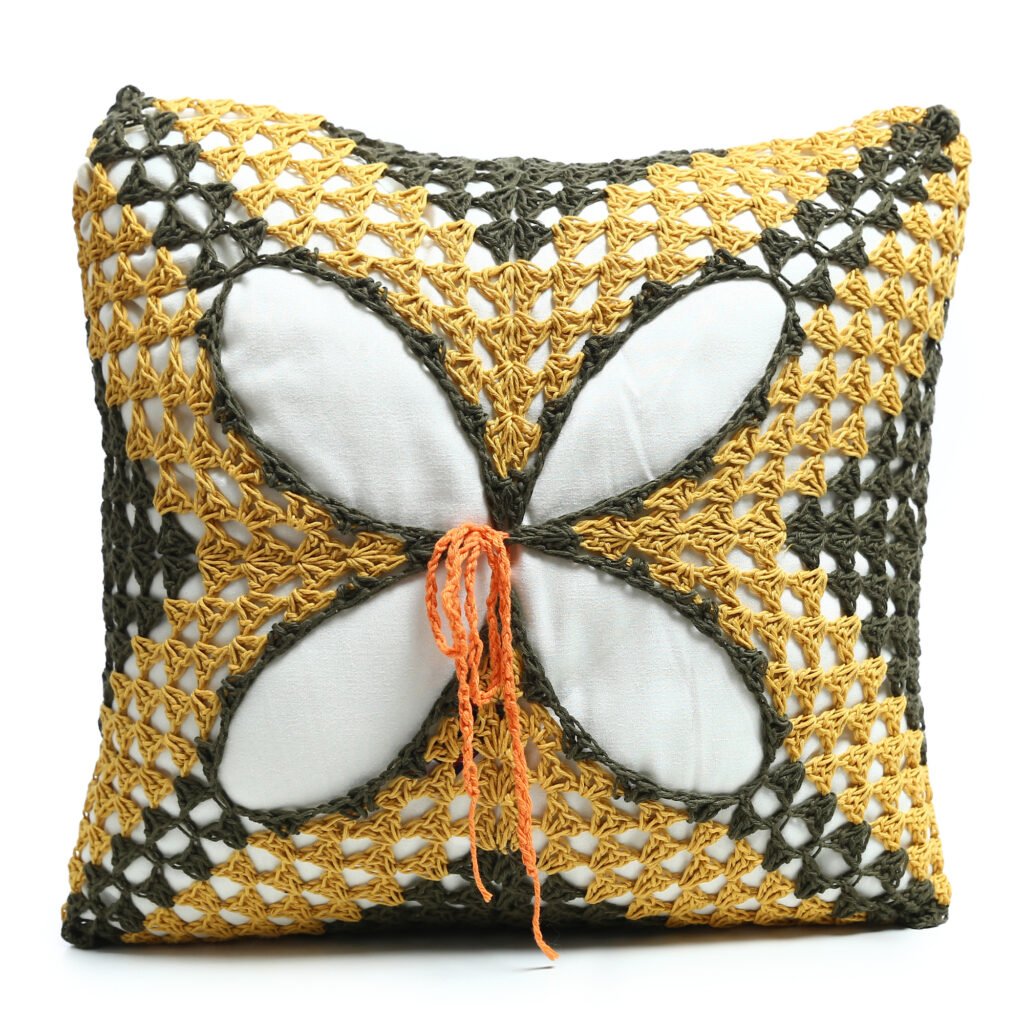 Home Cotton Granny Square Cover Sets (2 Pieces) Cushions Hand Made