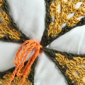 Home Cotton Granny Square Cover Sets (2 Pieces) Cushions Hand Made - Image 5