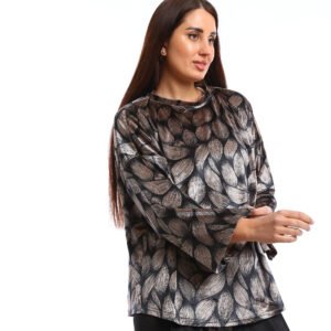 An elegant and luxurious look.. loose-fit,   Basic Sets a velvet  The fabric has a soft, Basic  Top with Normal-waisted, wide-leg pants - Image 2