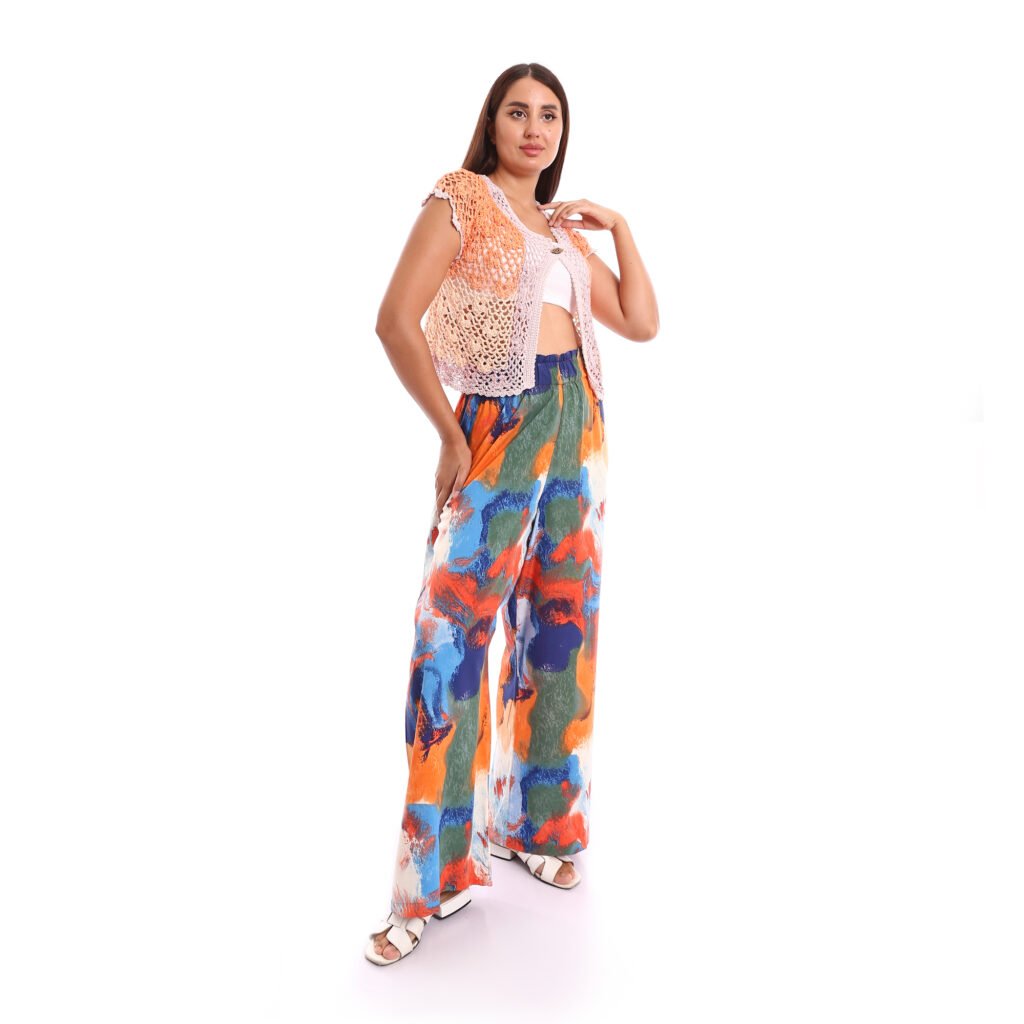 Buttoned bolero crochet cap sleeves and flowers edges
